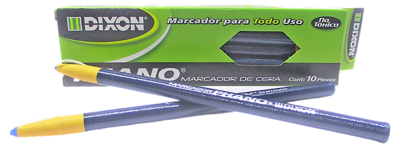 Lapiz de cera dixon phano azul