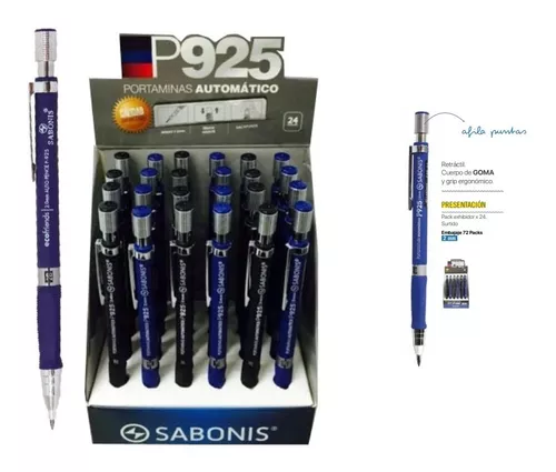 Lapiz mecanico sabonis 2 mm con sacapuntass 