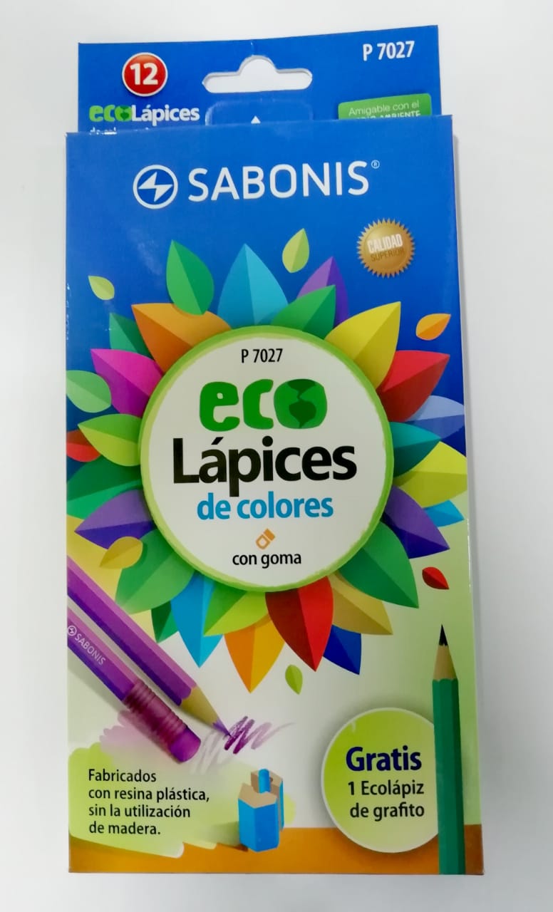 Lapices sabonis eco lapices x12 colores