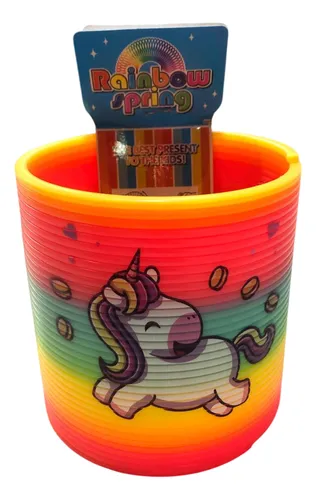 Resorte gigante estampado unicornio