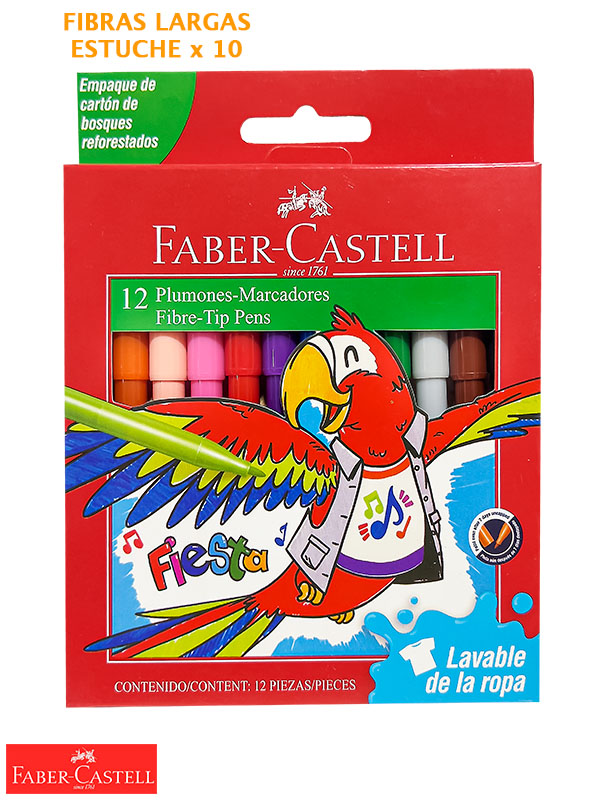 Marcadores faber castell x12 fiesta