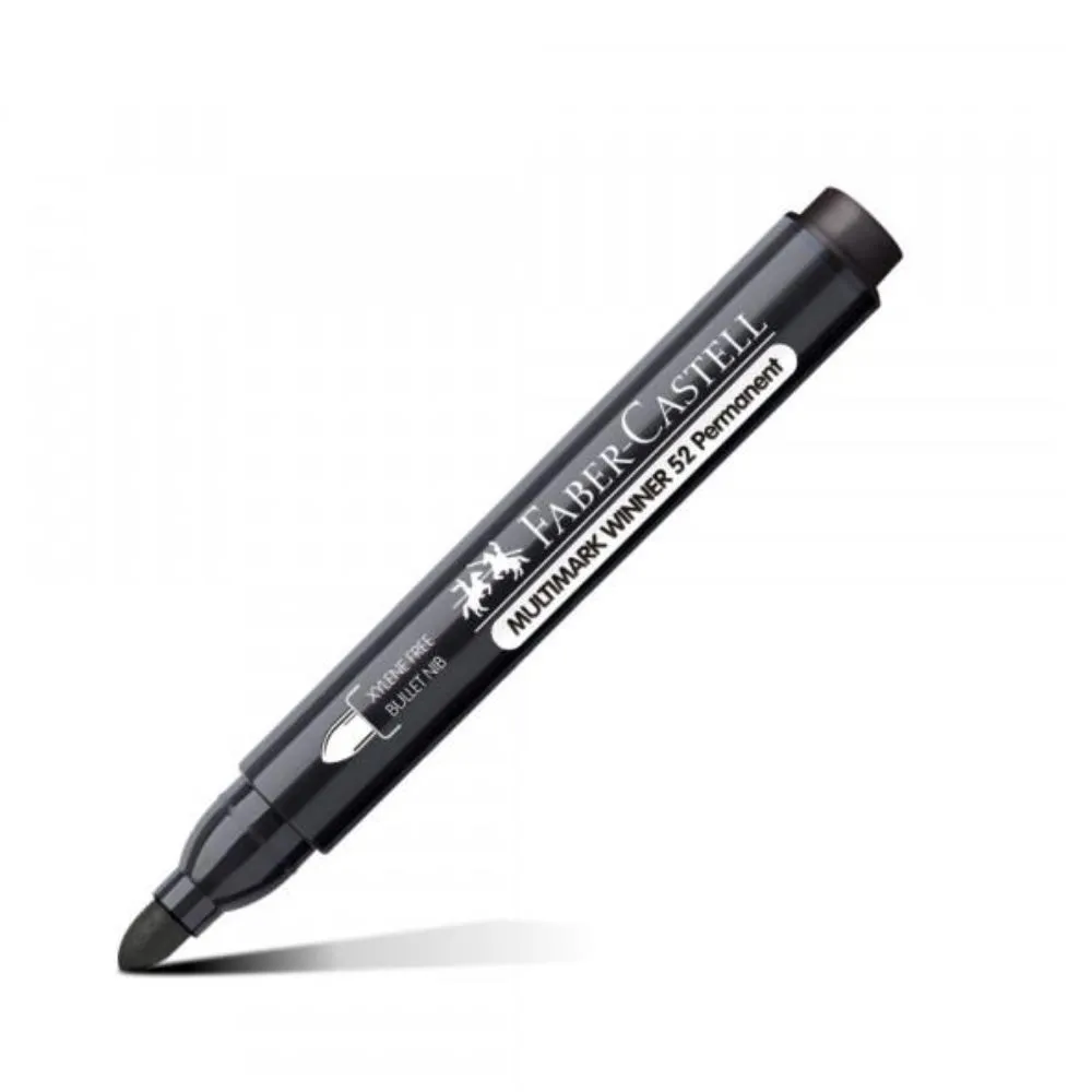 Marcador Permanente faber castell 23 negro