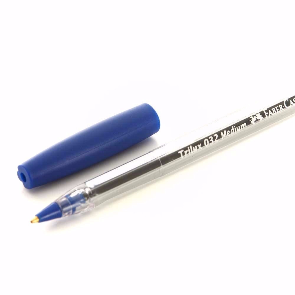 Lapicera faber castell azul trilux 032 m