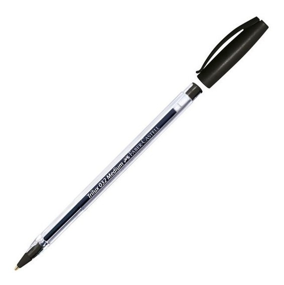 Lapicera faber castell negro trilux 032 m