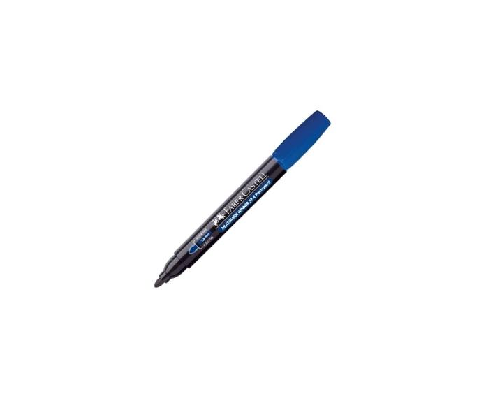 Marcador Permanente faber castell 52-E azul