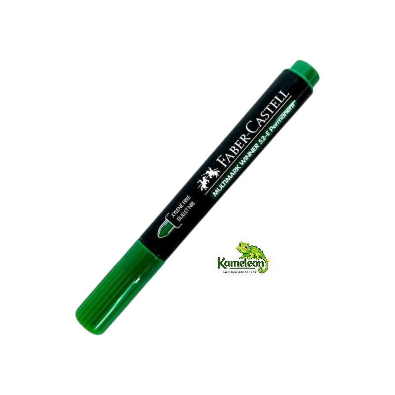 Marcador Permanente faber castell 52-e verde