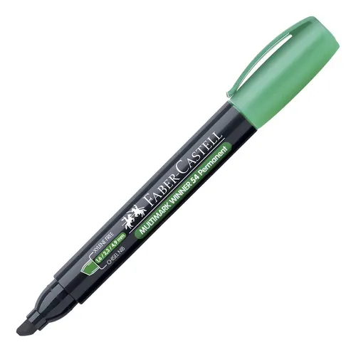 Marcador permanenre faber castell 54-E verde