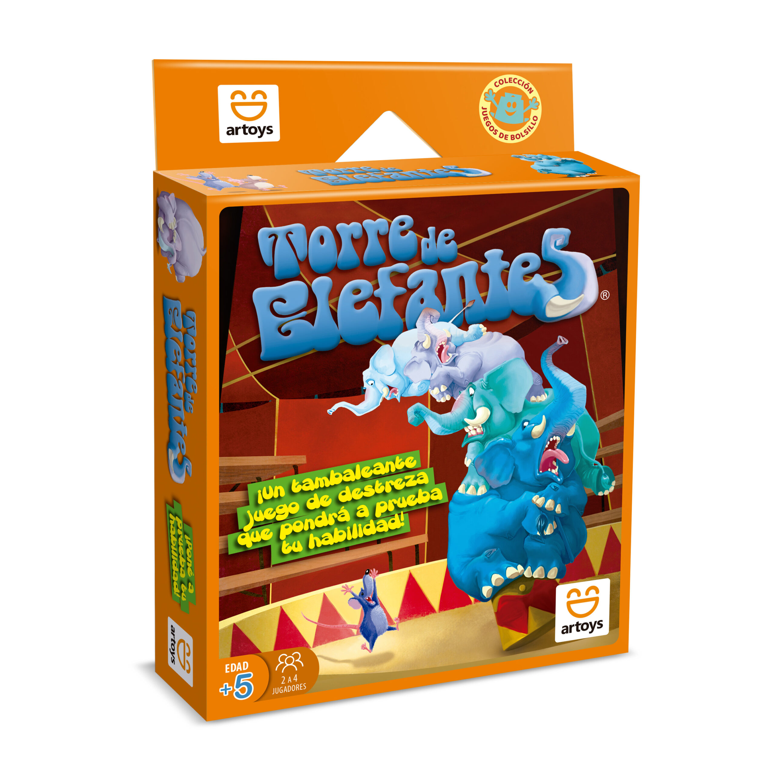 Juego de mesa torre de elefantes