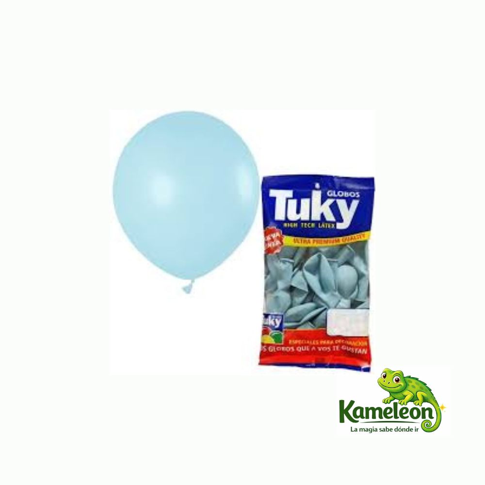 Globo tuky 12" x 25 celeste 