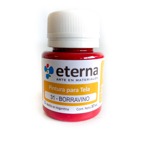 Pintura para tela 31- borravino x 37ml.