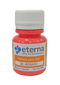Pintura para tela 38 - rosado x 37ml.