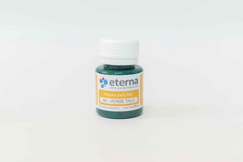 Pintura para tela  verde talo n.68 x 37ml.