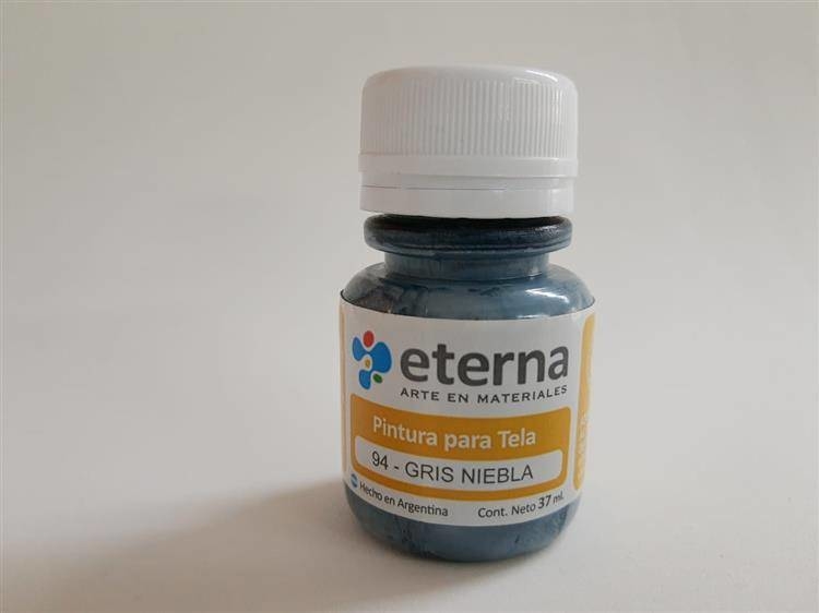 Pintura para tela 94- gris niebla x 37ml.