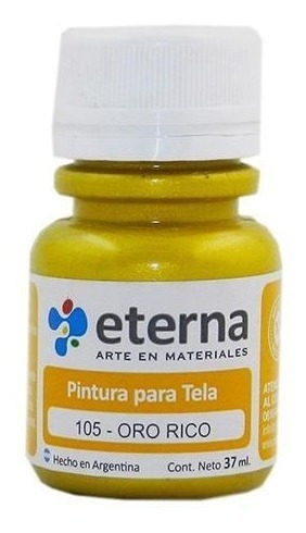 Pintura para tela oro rico n.105 x 37ml.