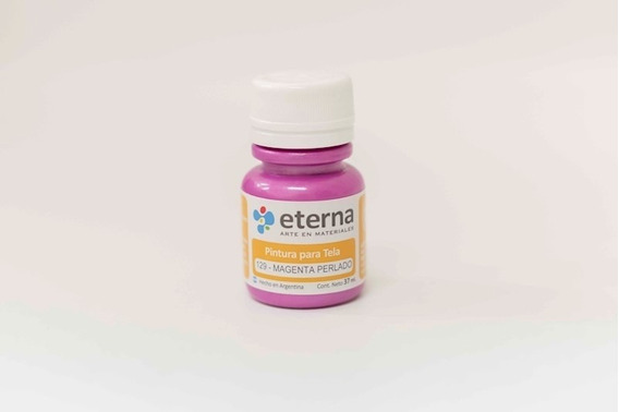 Pintura para tela 129 - magenta perlado x 37 ml.