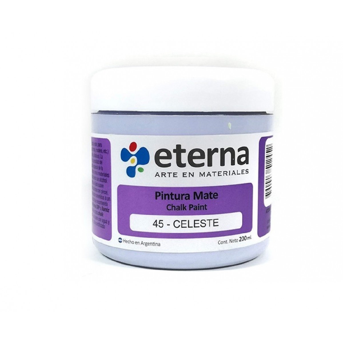 Pintura a la tiza eterna 45-celeste 200ml