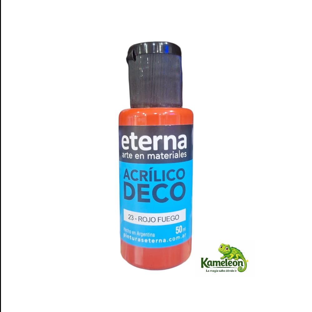 Acrilico eterna 50ml 23-rojo fuego