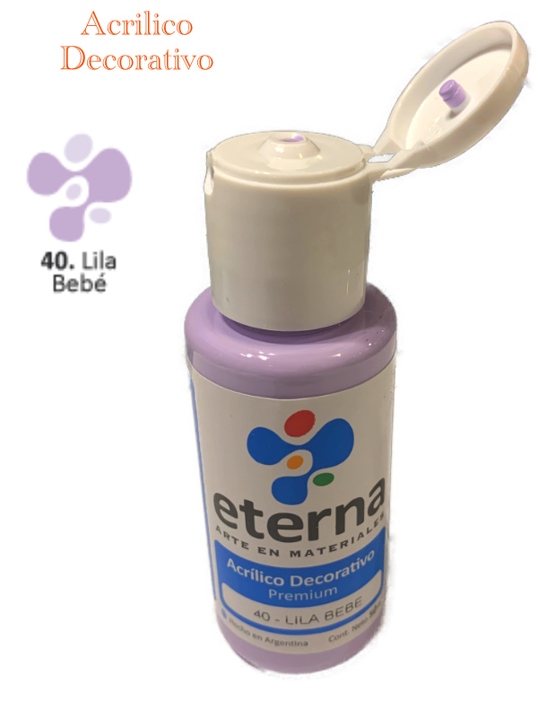 Acrilico eterna 50ml 40-lila bebe