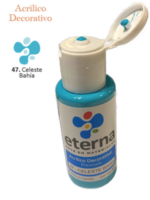 Acrilico eterna 50ml 47-celeste bahia 