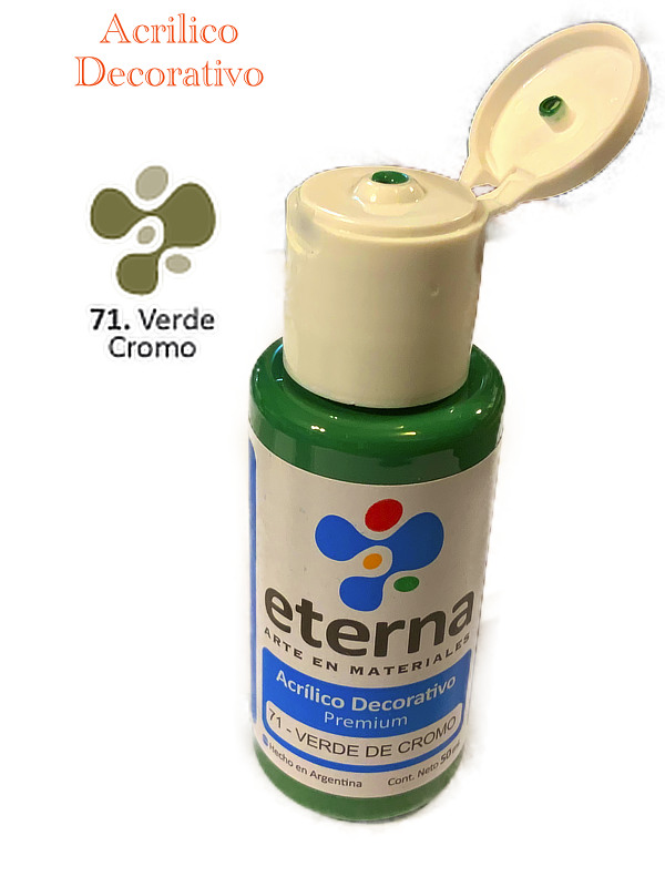Acrilico eterna 50ml 71-verde cromo 