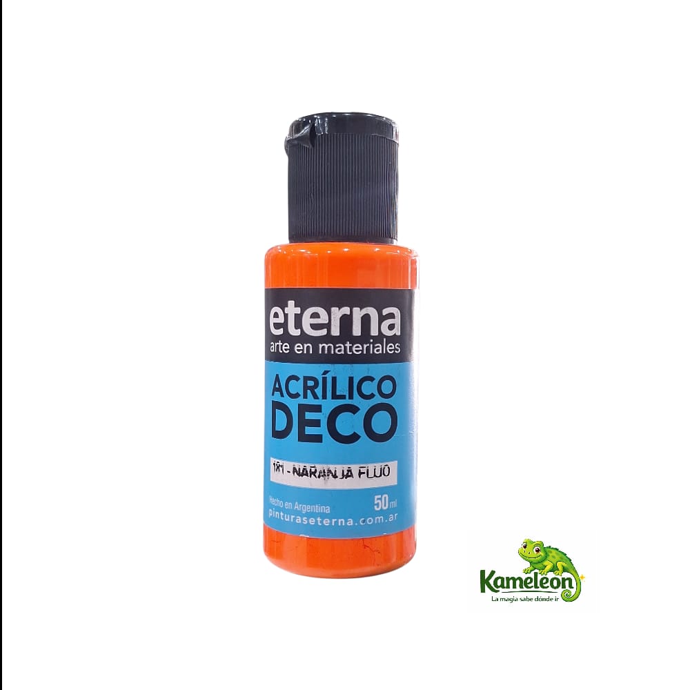 Acrilico eterna 50ml 181-naranja fluo