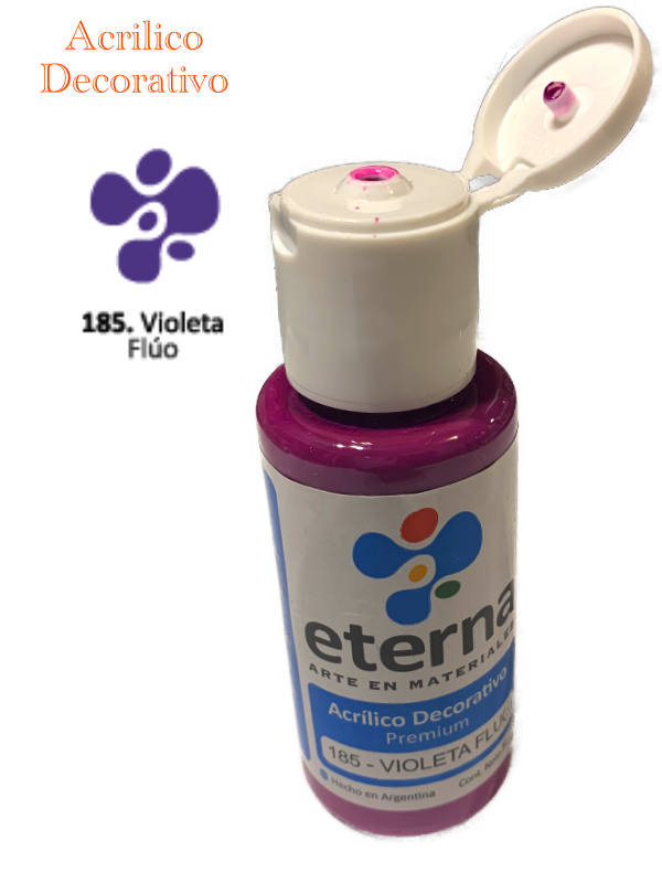 Acrilico eterna 50ml 185-violeta fluo
