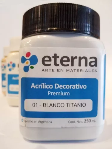 Acrilico eterna 250ml blanco de titanio 01