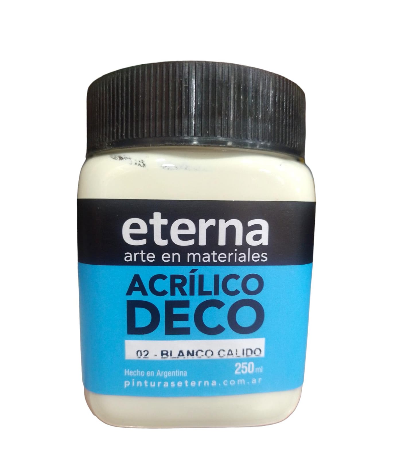 Acrilico eterna 250ml blanco calido 02   