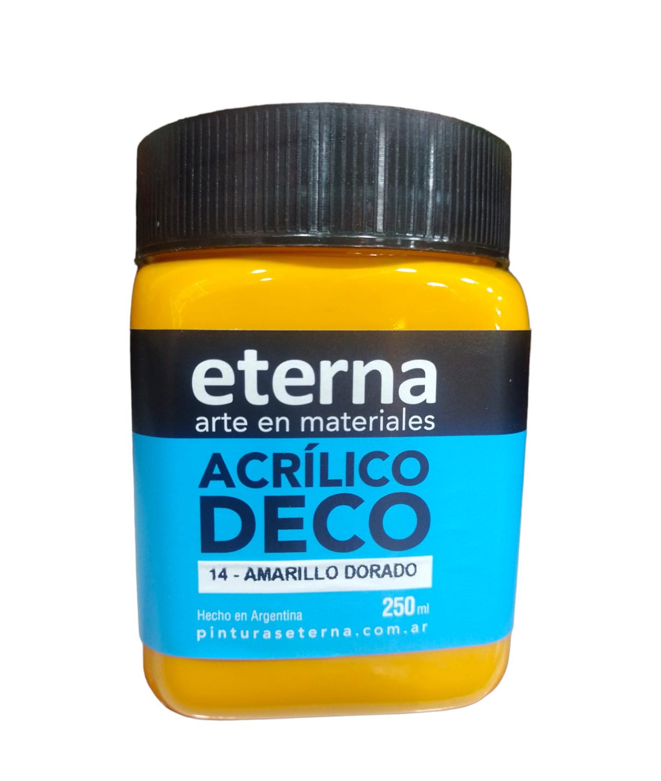 Acrilico eterna 250ml amarillo dorado 14