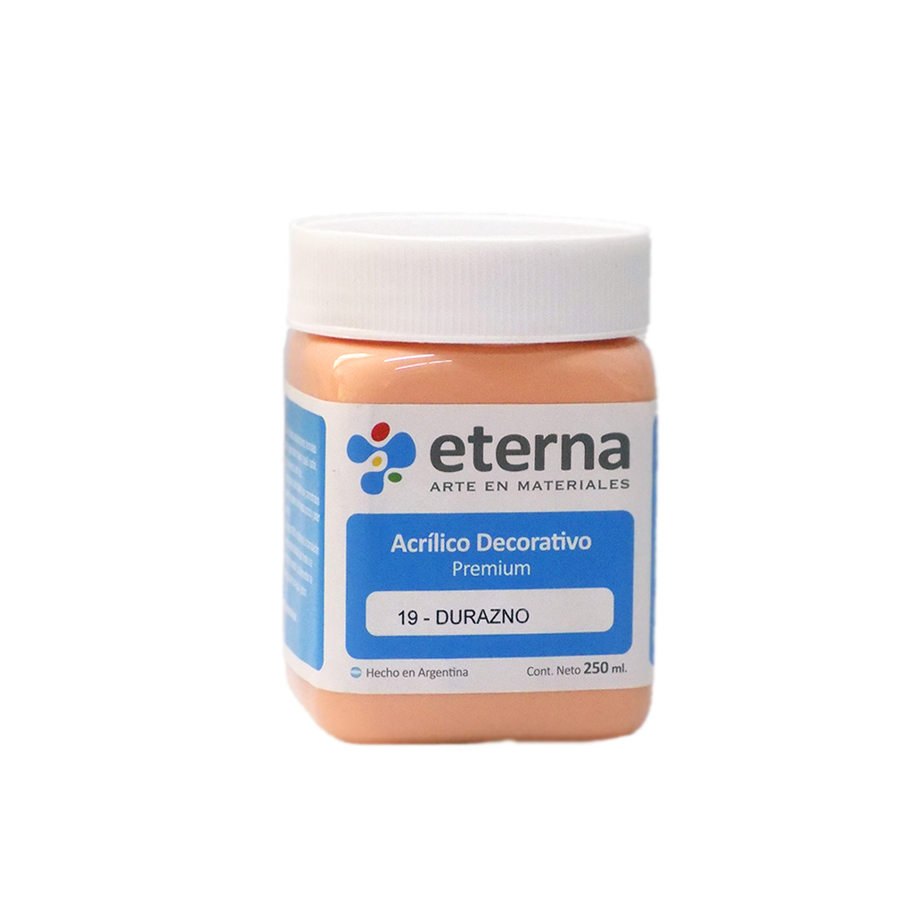 Acrilico eterna 250ml durazno 19
