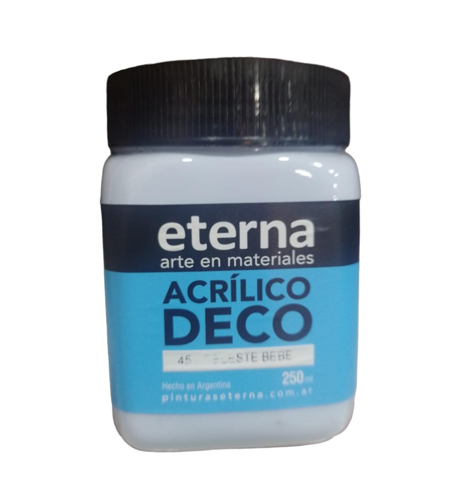Acrilico eterna 250ml celeste bebe 45   