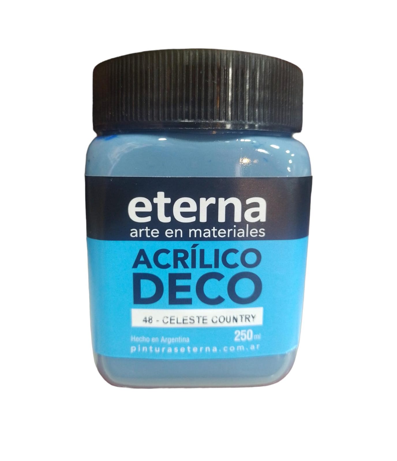 Acrilico eterna 250ml celeste country 48   