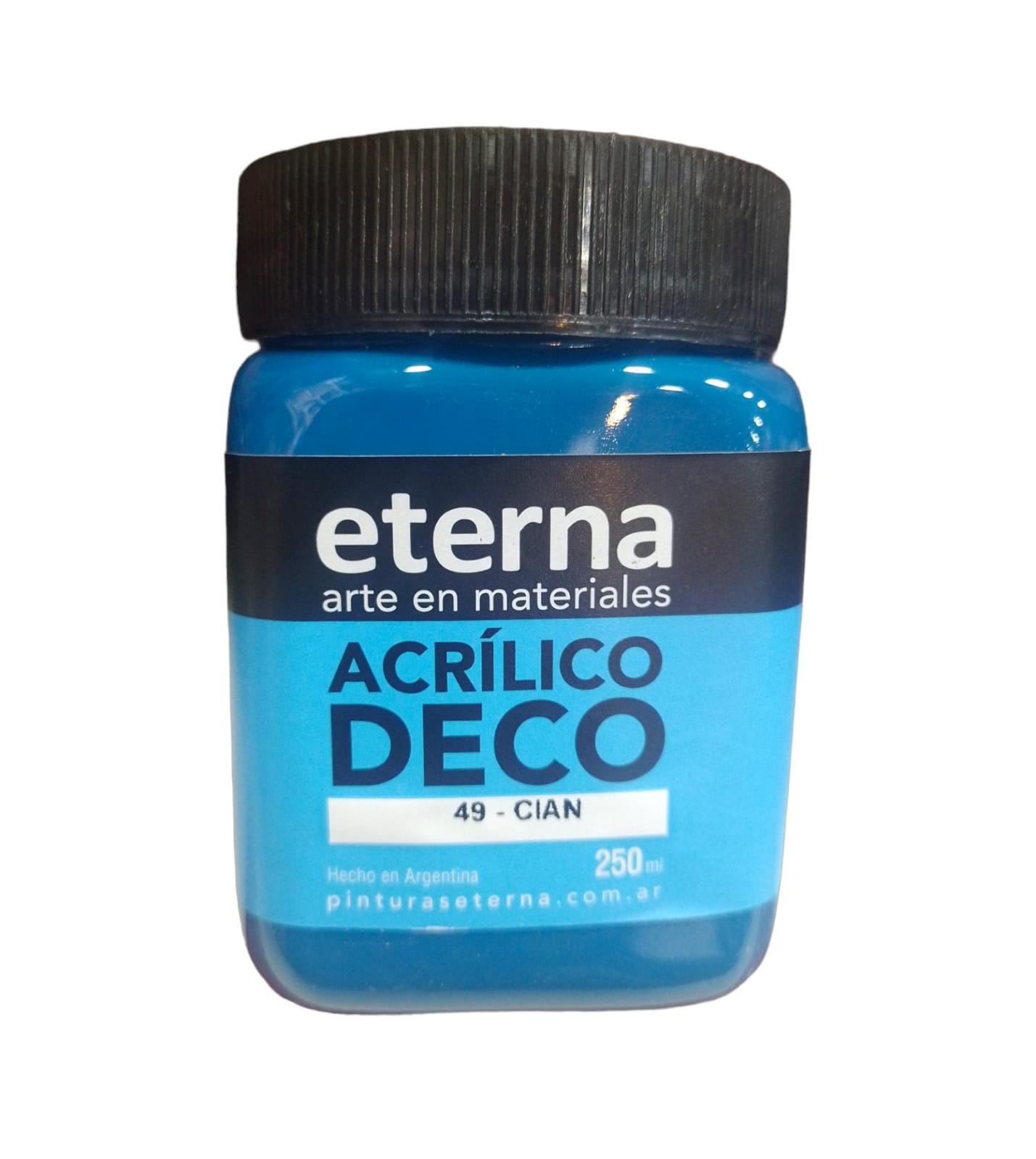 Acrilico eterna 250ml cian 49 