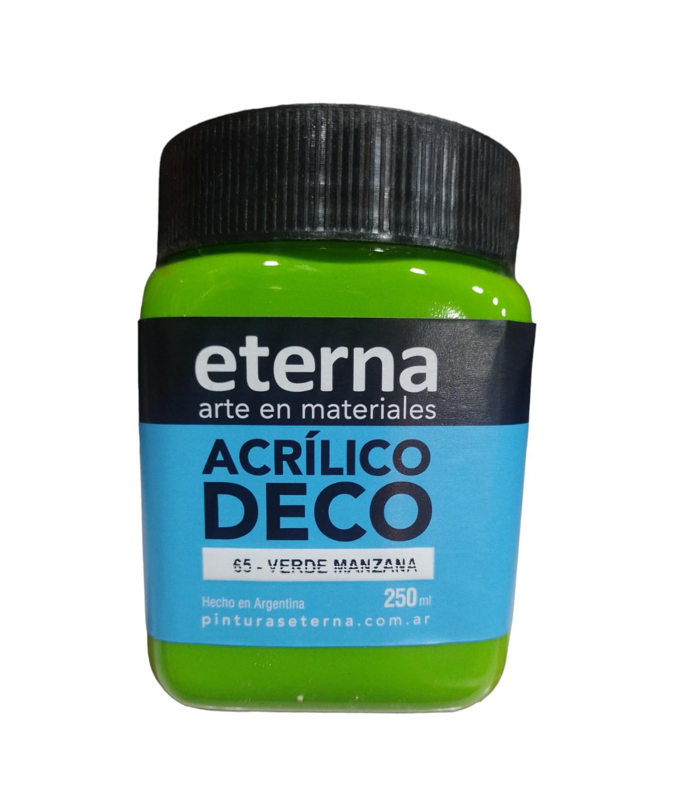Acrilico eterna 250ml verde manzana 65  