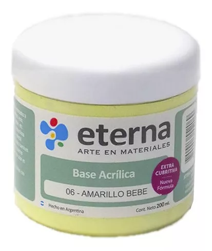 Base acrilica eterna 06-amarillo bebe