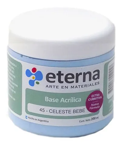 Base acrilica eterna 45-celeste bebe