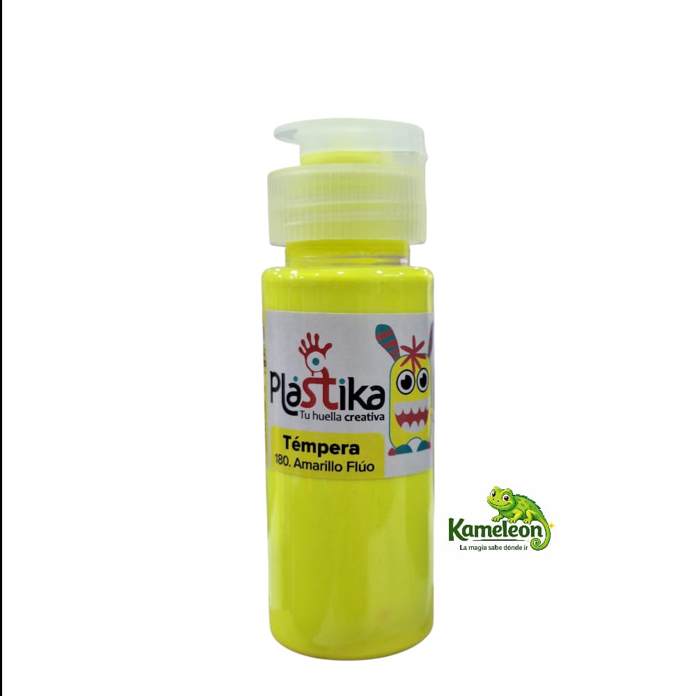Tempera plastika 60ml 180. amarillo fluo
