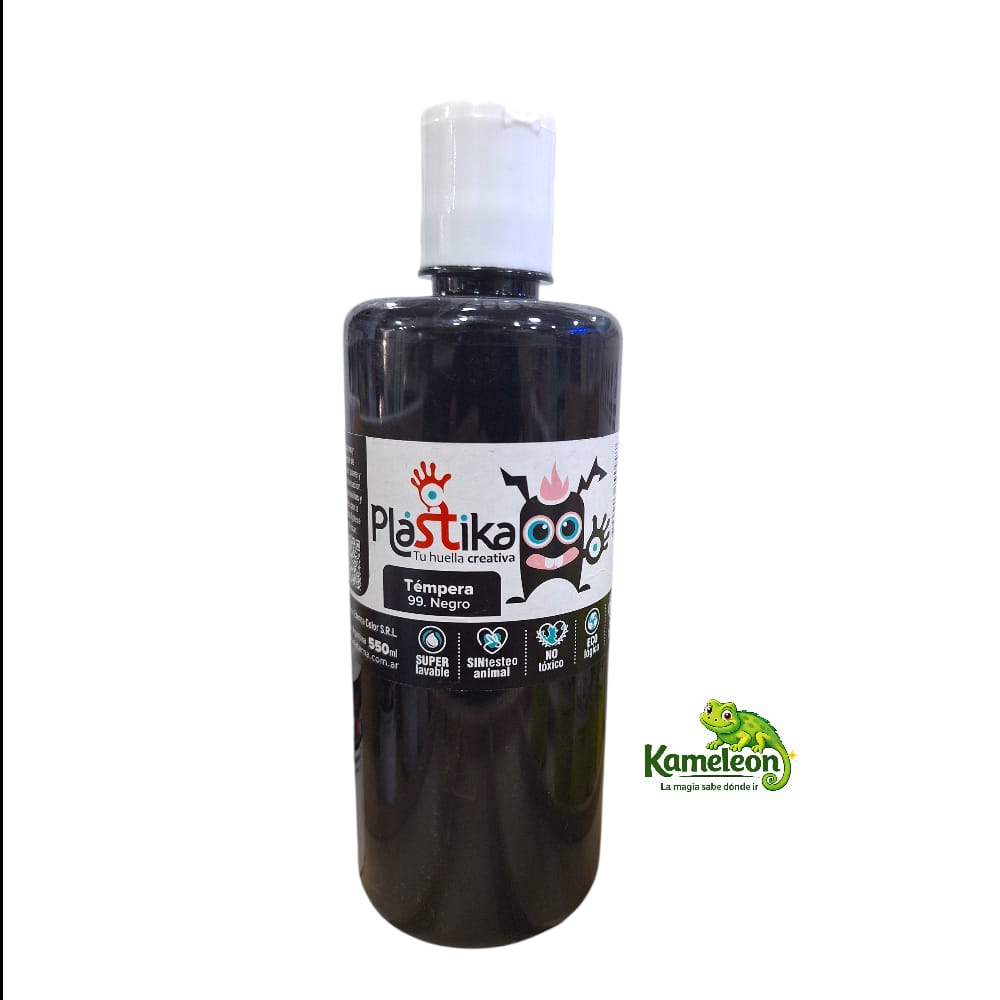 Tempera plastika 550ml 99. negro