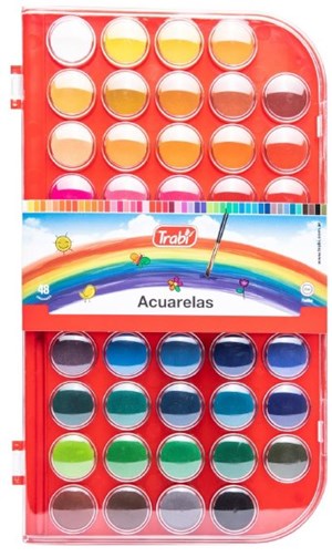 Acuarelas trabi x48 colores + pincel