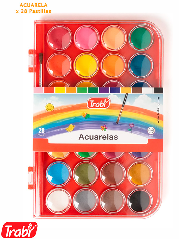 Acuarelas trabi x28 colores