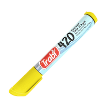 Marcador trabi tinta al agua 420 amarillo fluo