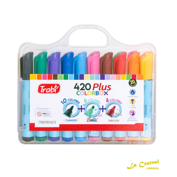Marcadores trabi 420 plus colorbox 
