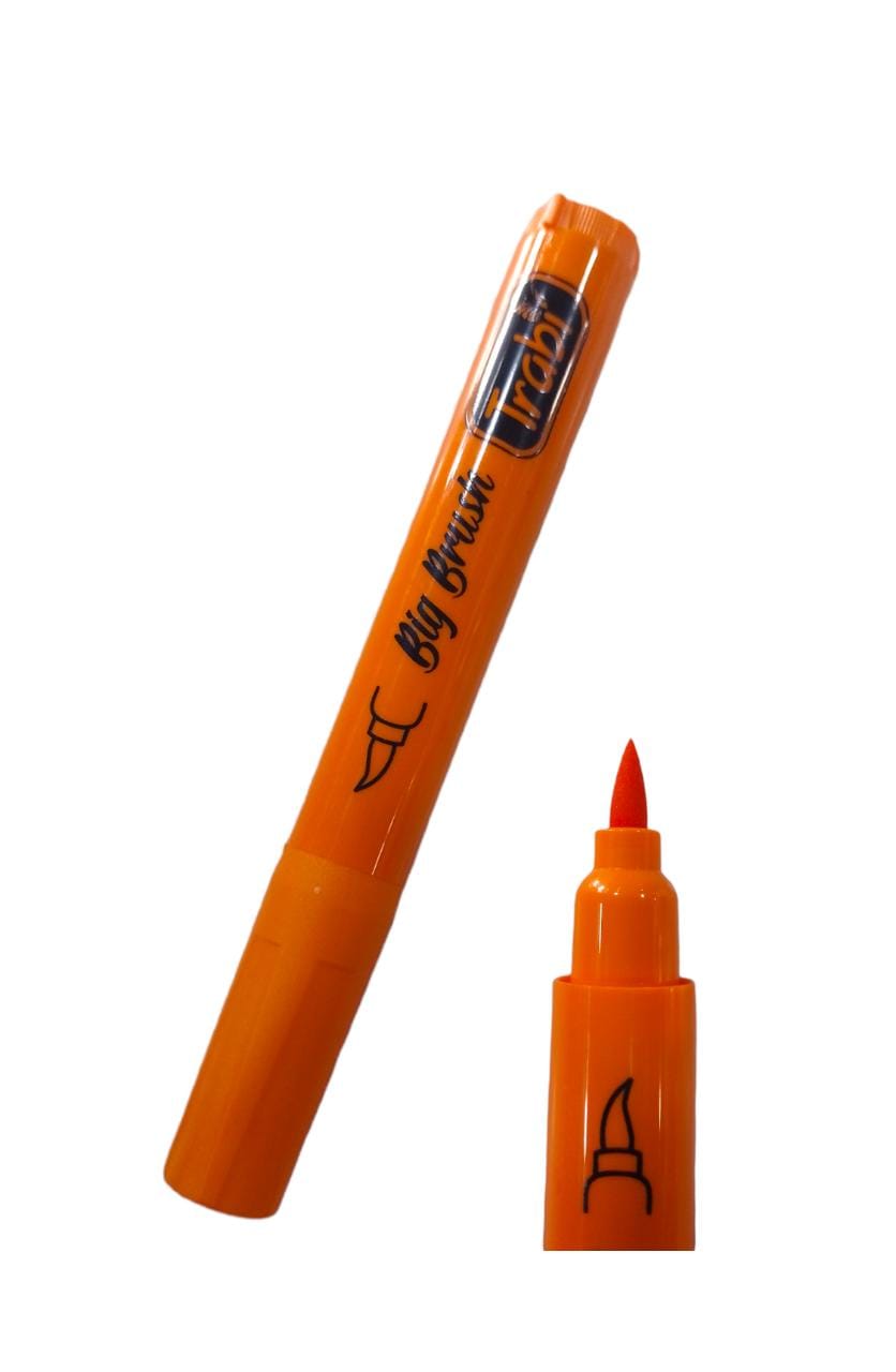 Marcador punta pincel trabi naranja 4.7mm