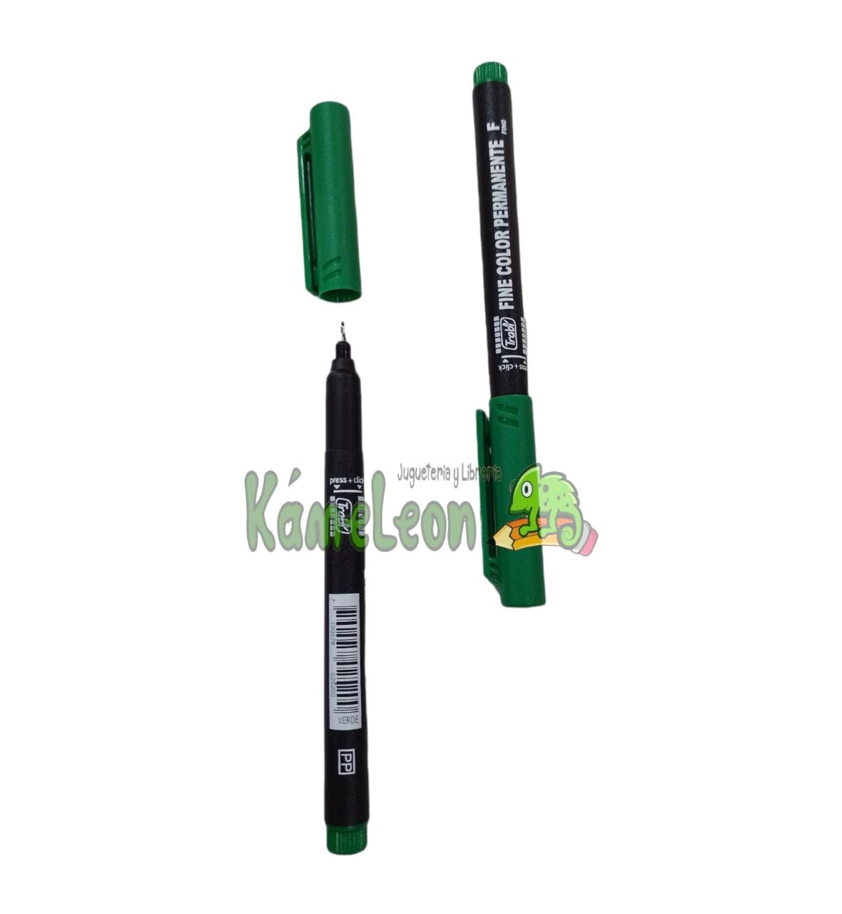 Marcador trabi microfibra trabi "fine permanente verde 0.3mm"