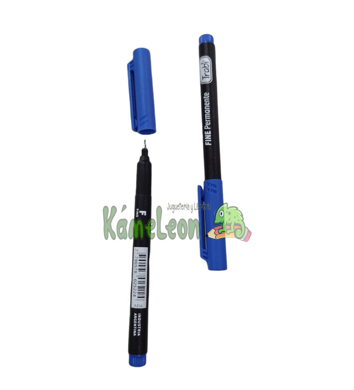 Marcador trabi microfibra trabi "fine permanente azul 0.3mm"