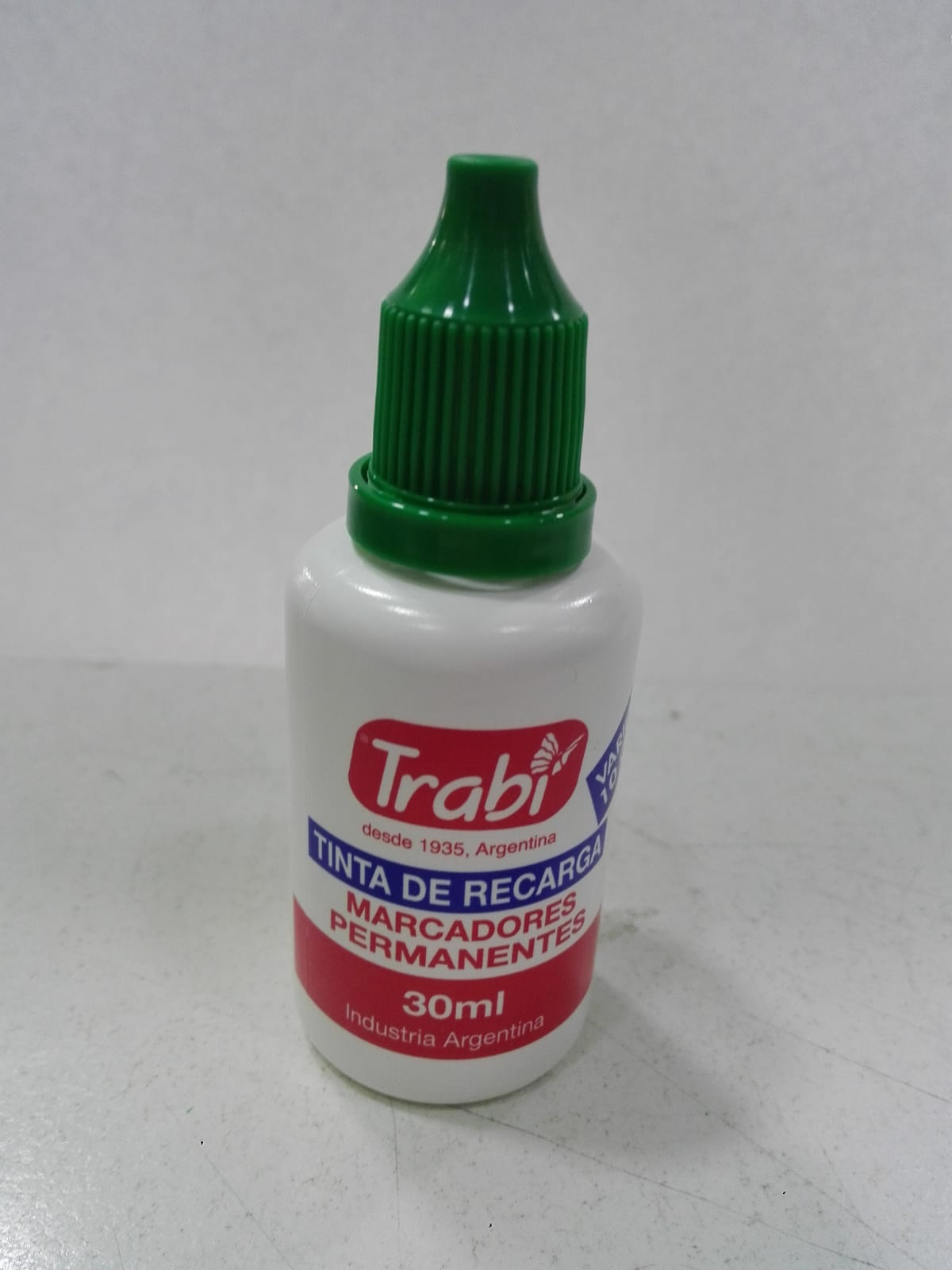 Tinta trabi permanente verde  30 ml