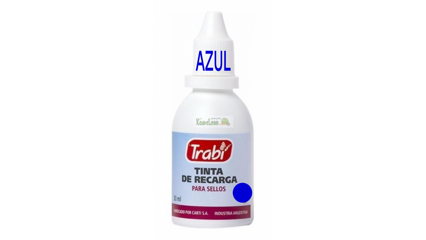 Tinta trabi sellos azul 30 ml