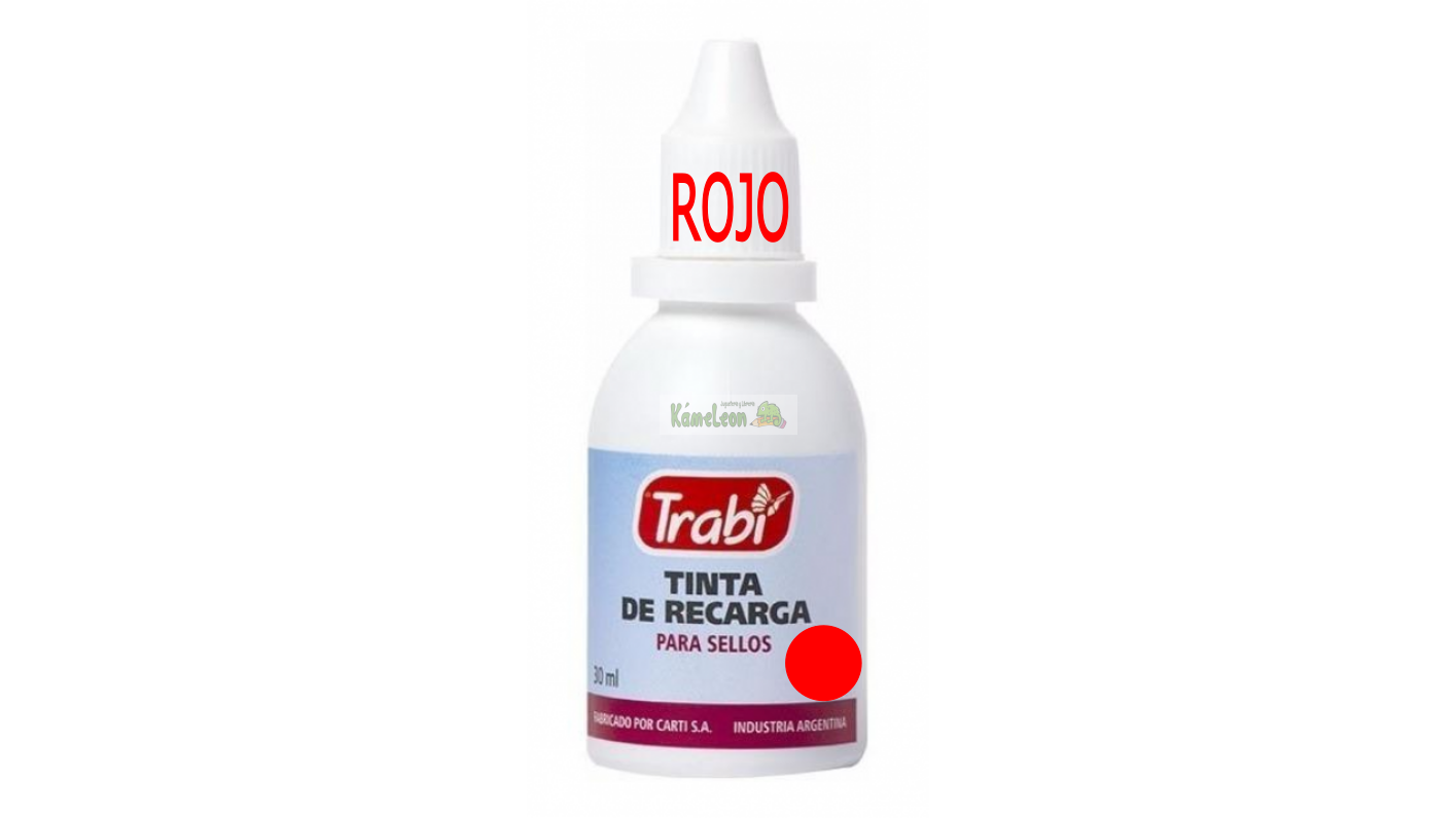 Tinta trabi sellos rojo 30 ml 