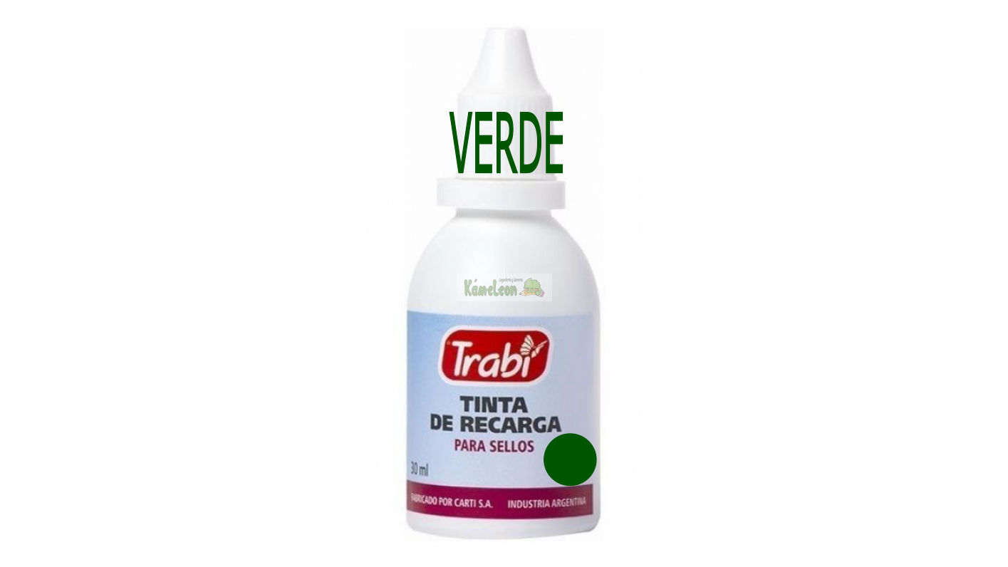 Tinta trabi sellos verde 30 ml 