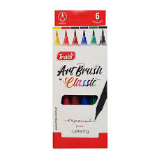 Marcador trabi  art brush classc x 6